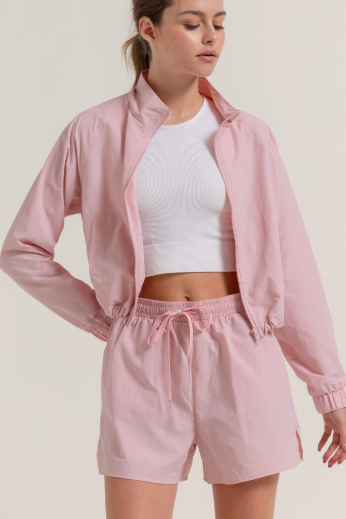 Anorak side slit workout shorts - image 4