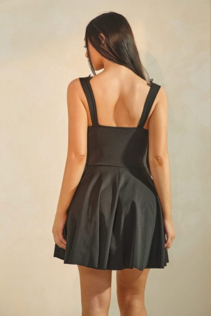Lace bloom button-front mini dress - image 8