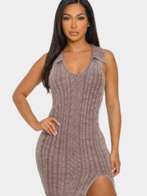 Mineral Wash Bodycon Dress