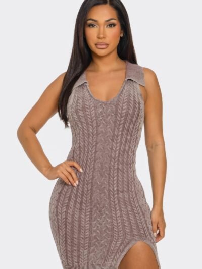 Mineral Wash Bodycon Dress