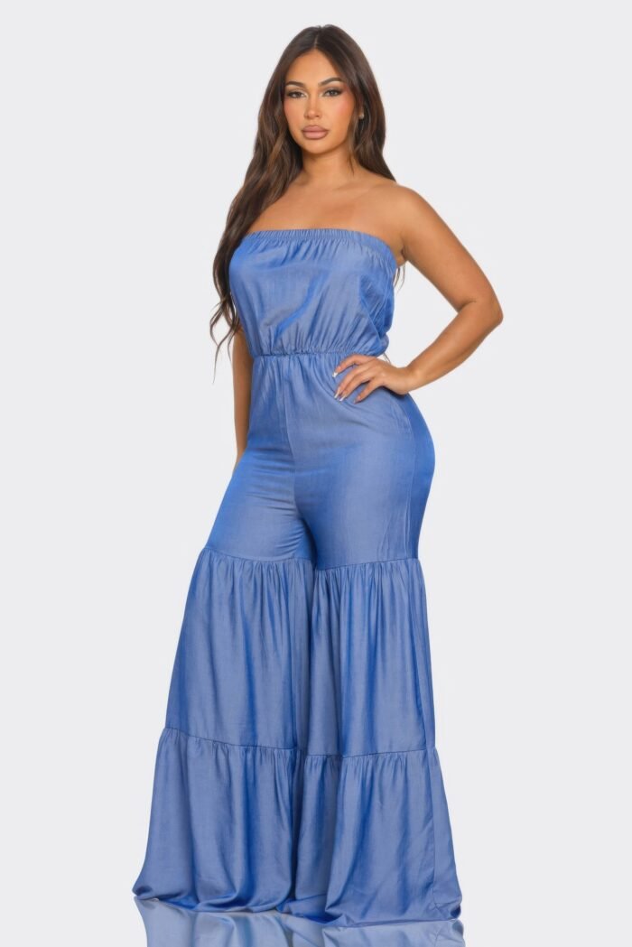 Jumpsuit ruffle hem - image 12