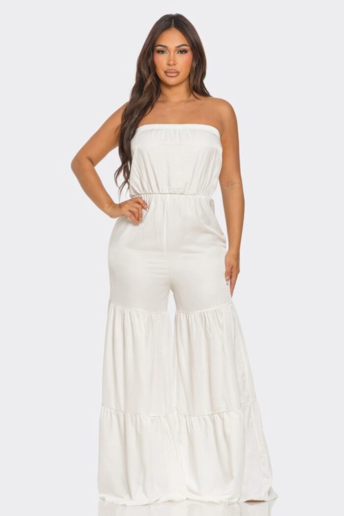 Jumpsuit ruffle hem - image 5