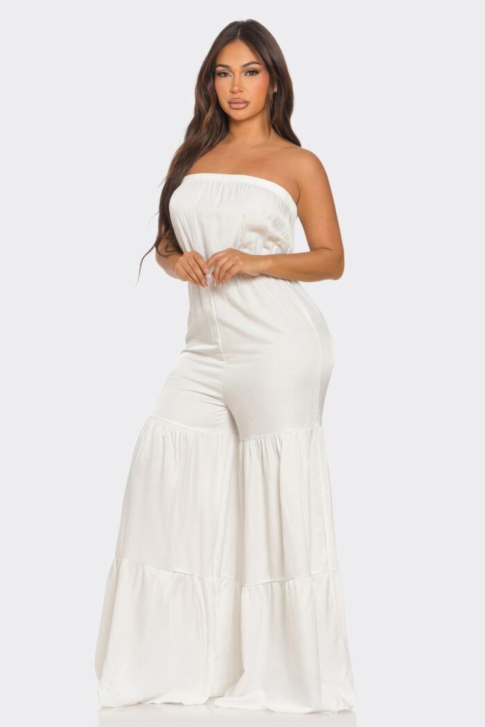 Jumpsuit ruffle hem - image 6