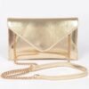 Metallic Small Envelope Clutch