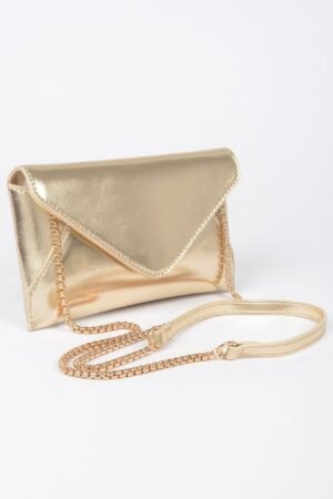 Metallic Small Envelope Clutch