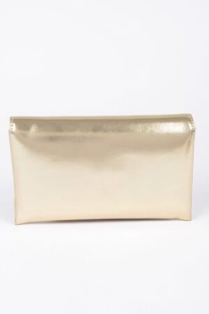 Metallic Small Envelope Clutch