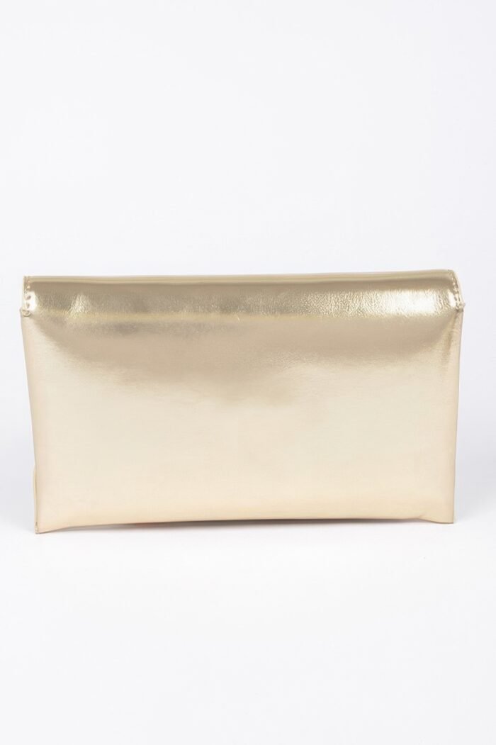Metallic small envelope clutch - image 3
