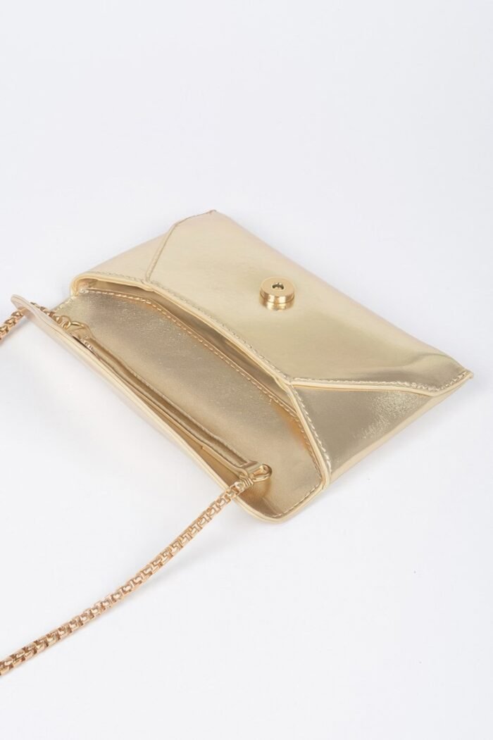 Metallic small envelope clutch - image 5