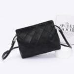 Quilted Faux Leather Bucket Crossbody Bag