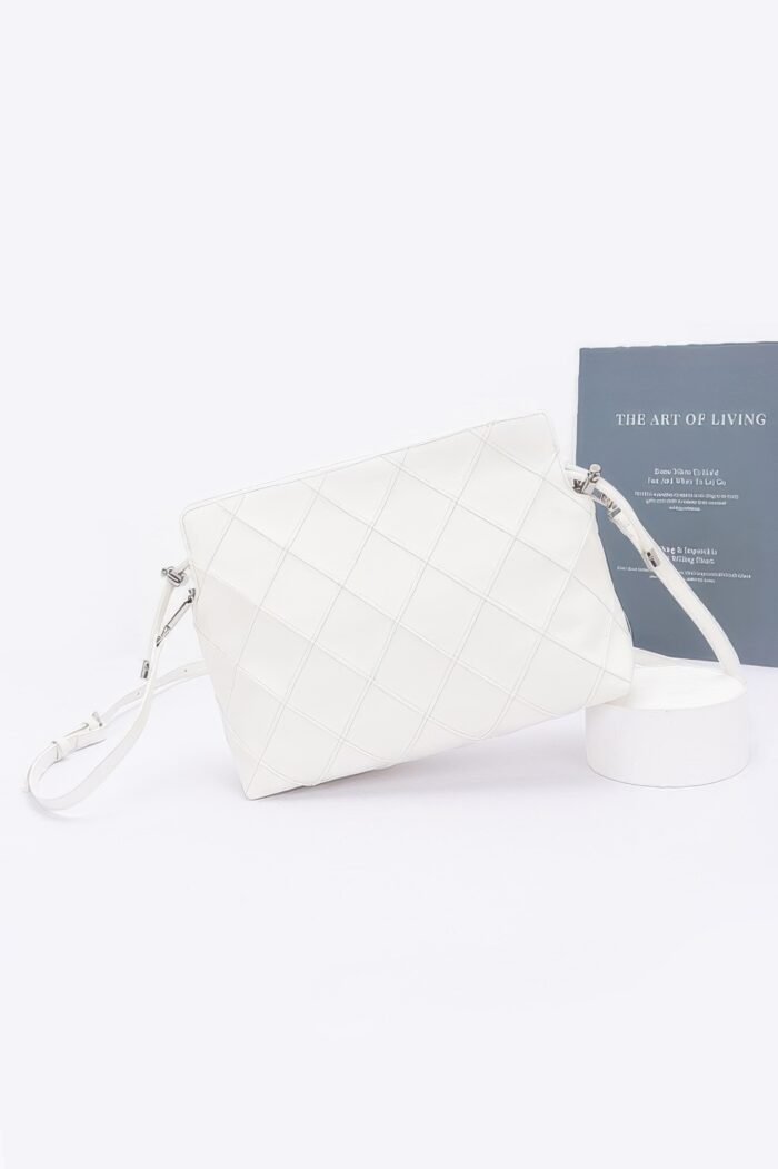 Quilted faux leather bucket crossbody bag - image 5