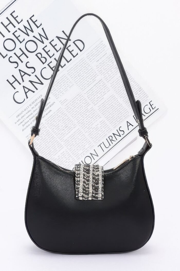 Faux leather hobo bag - image 4