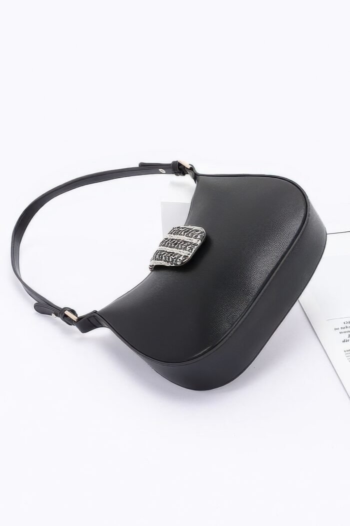 Faux leather hobo bag - image 5