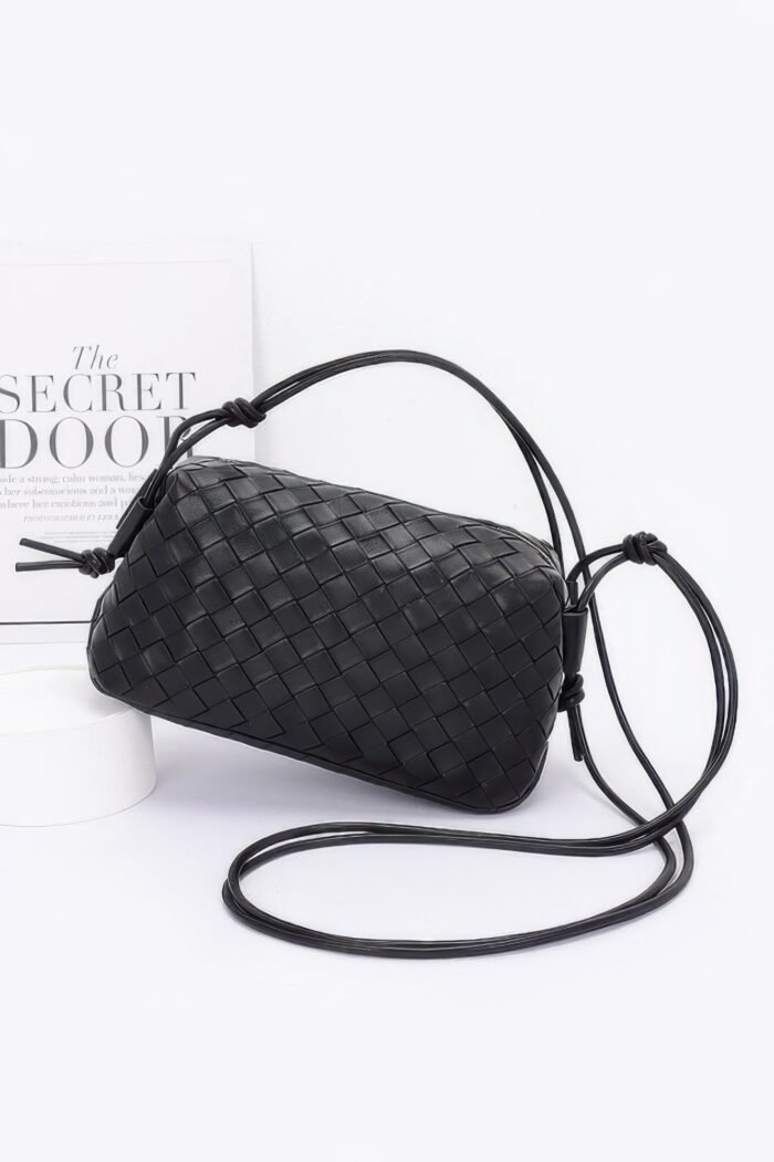 Embossed faux leather camera bag - image 7