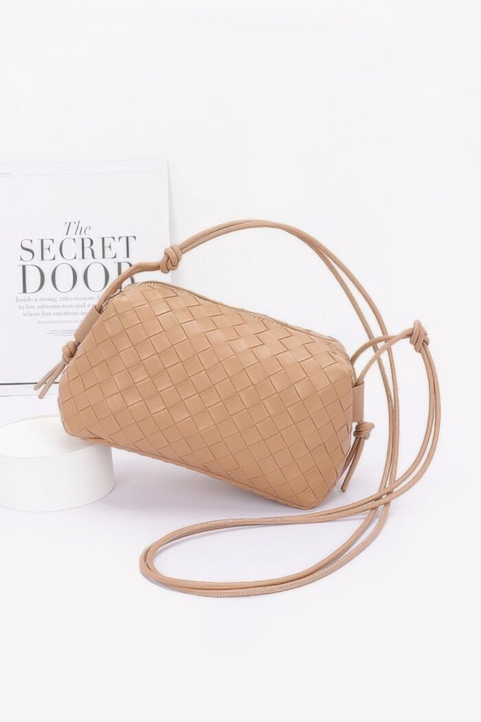 Embossed faux leather camera bag - image 8