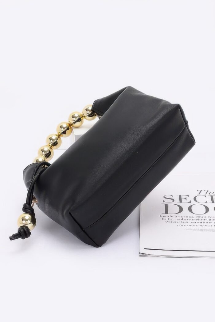 Faux leather ccb ball handle bag - image 3