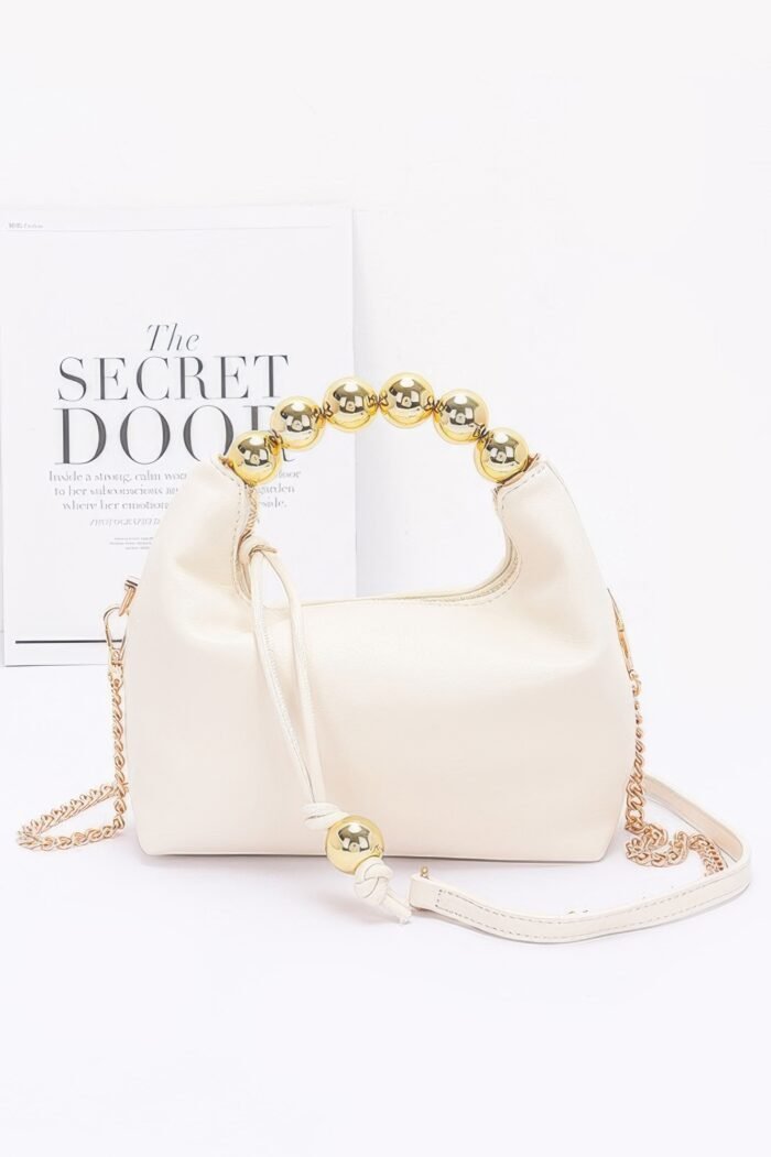 Faux leather ccb ball handle bag - image 5