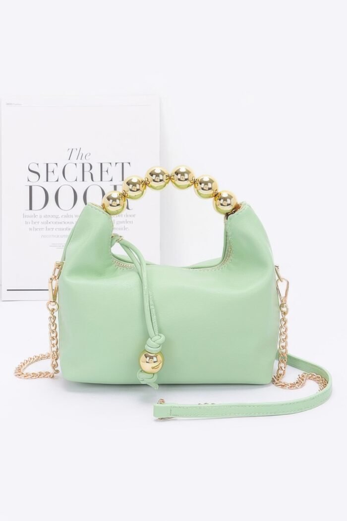 Faux leather ccb ball handle bag - image 6