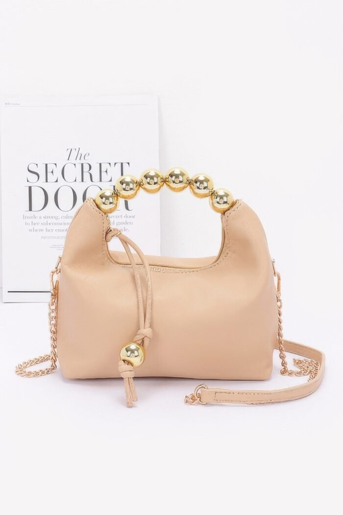 Faux leather ccb ball handle bag - image 7