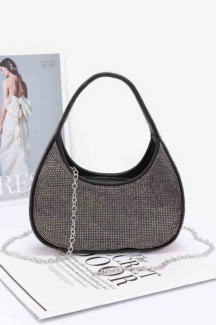 Rhinestone hobo bag - image 1