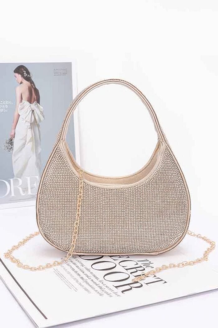 Rhinestone hobo bag - image 5