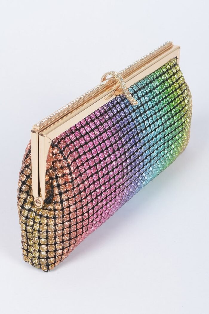 Rhinestone party clutch - image 7