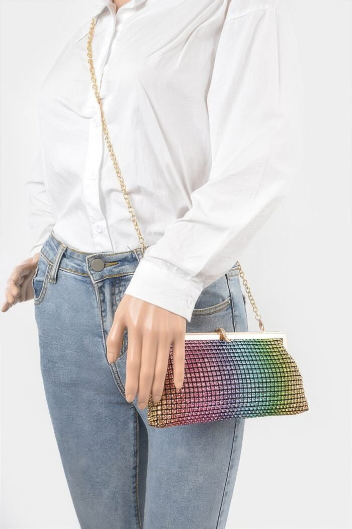 Rhinestone party clutch - image 12