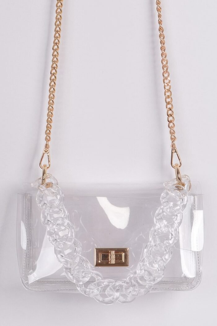 Cross chain body visibly clear clutch - image 1