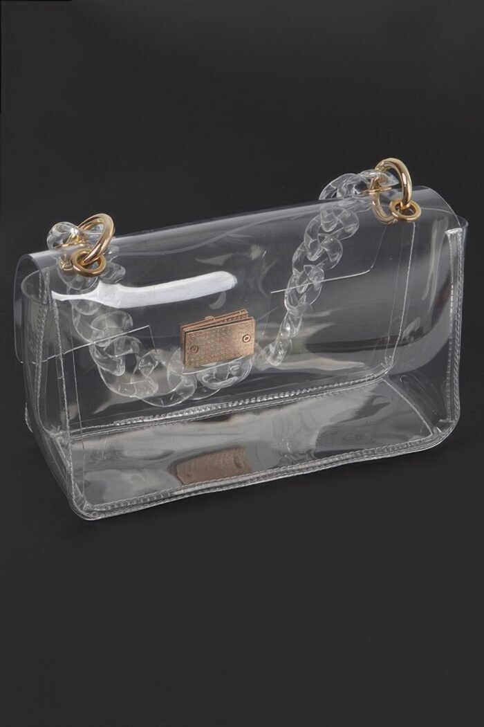 Cross chain body visibly clear clutch - image 4