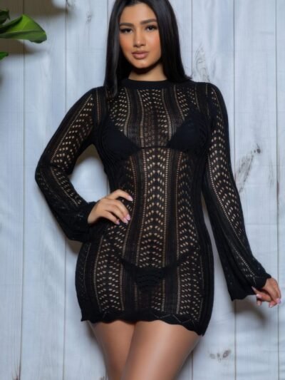 Kinsley Crochet Mini Dress