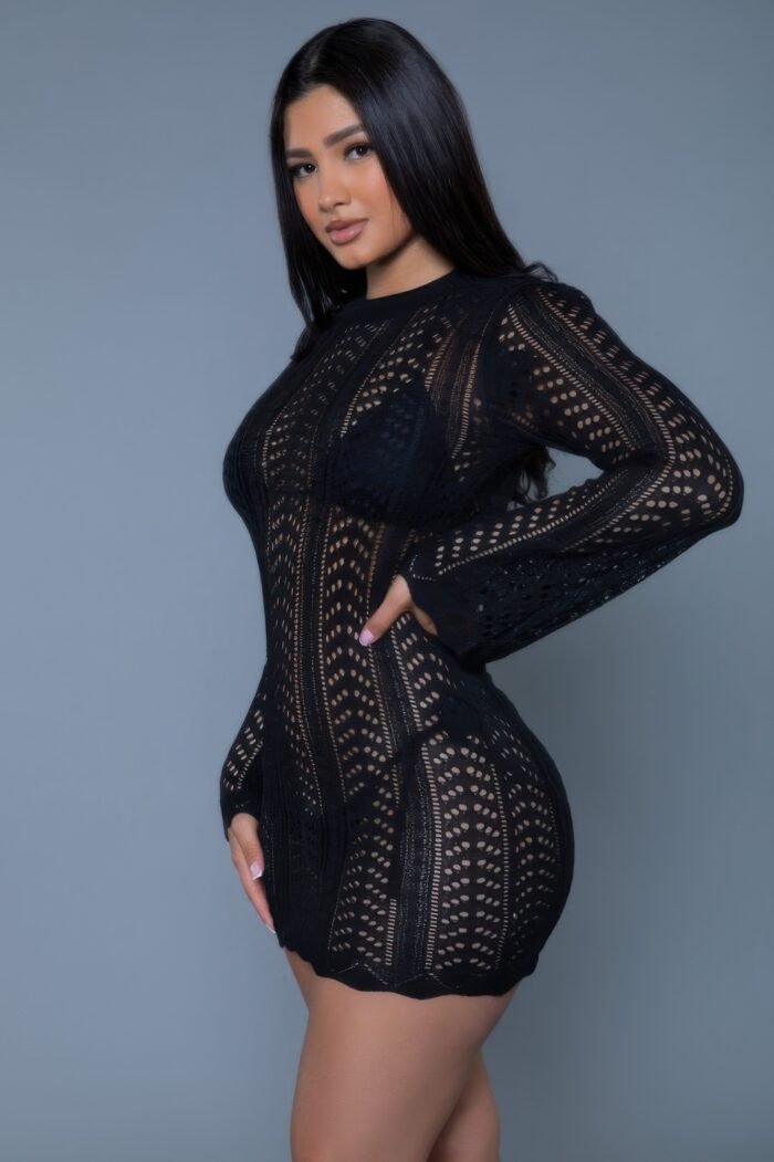 Kinsley Crochet Mini Dress - Image 3