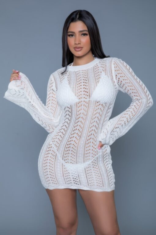 Kinsley Crochet Mini Dress - Image 6