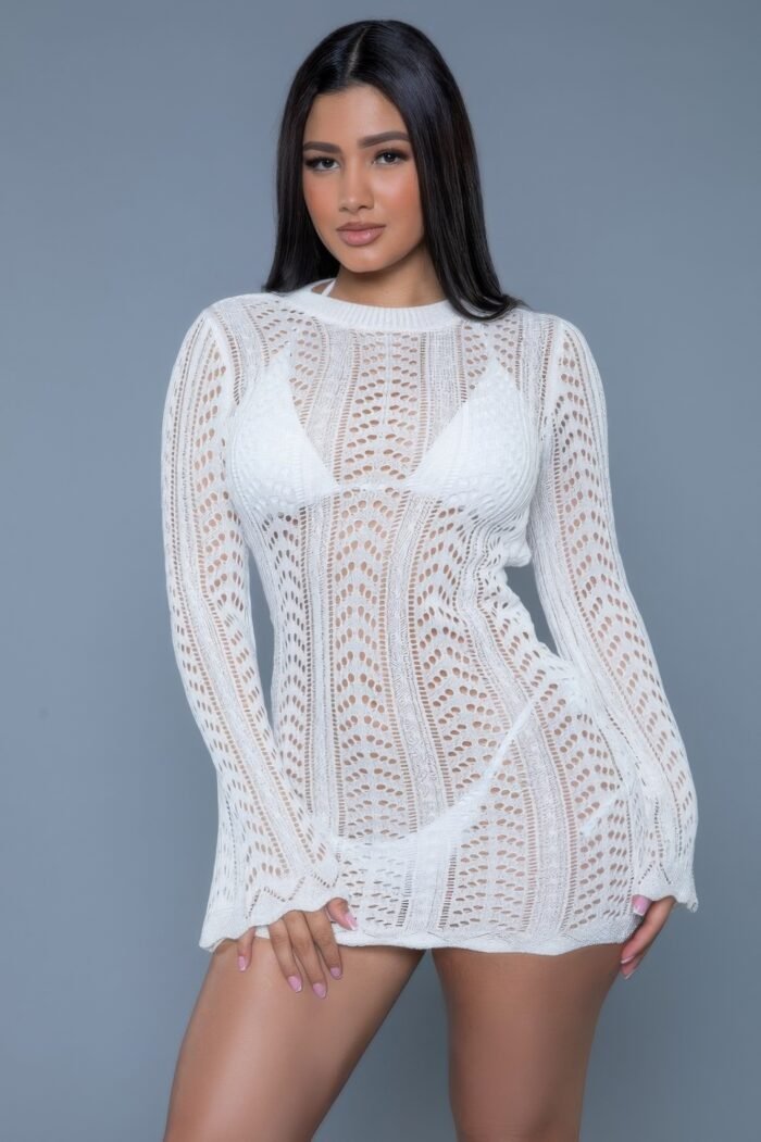 Kinsley Crochet Mini Dress - Image 7
