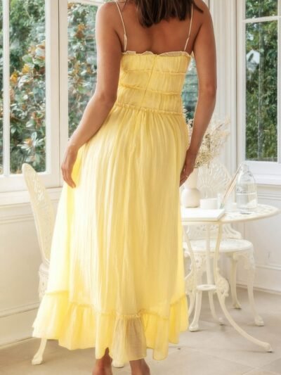 Off Shoulder Knot Pleated Ruffle Hem Dress Off Shoulder Knot Pleated Ruffle Hem Dress