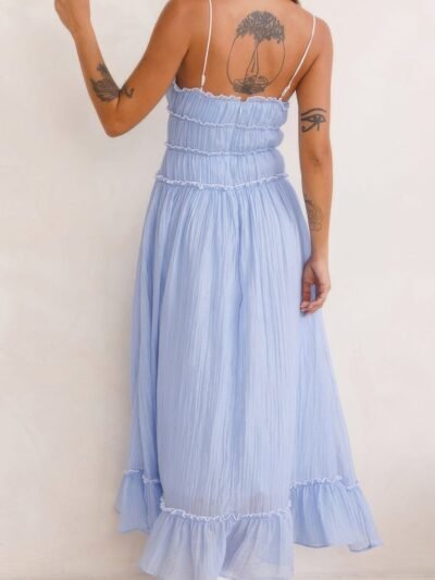 Off Shoulder Knot Pleated Ruffle Hem Dress Off Shoulder Knot Pleated Ruffle Hem Dress