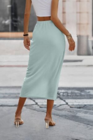 Solid Twist Wrap Assassin Fit Skirt Solid Twist Wrap Assassin Fit Skirt