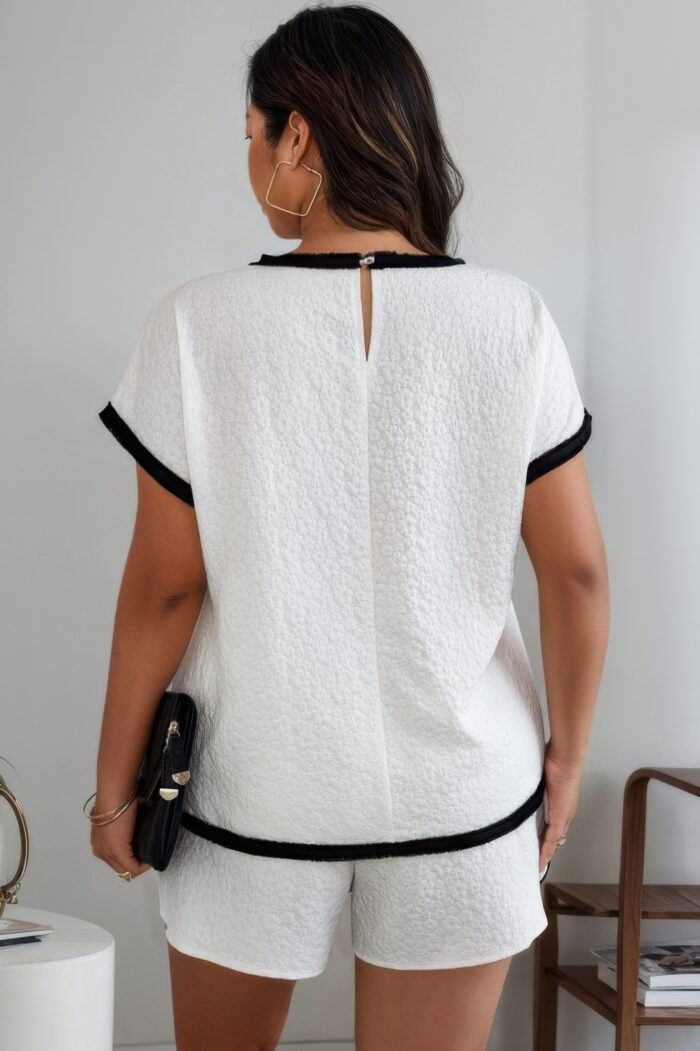 Plus size two pieces pocket elastic waist sets - image 6