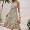 One Shoulder Sleeveless Maxi Dress