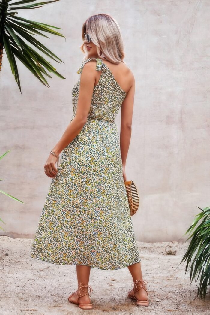 One shoulder sleeveless maxi dress - image 2