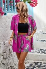 Two Piece Leopard Print Drop Shoulder Pockets Set - Image 3