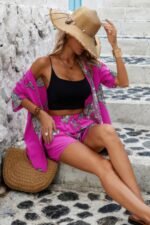 Two Piece Leopard Print Drop Shoulder Pockets Set - Image 6