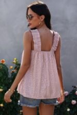 Leopard Stretch Wide Sling Tank Top - Image 2