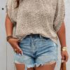 Plus Size Random Printed Short Sleeve Loose Shirt