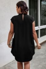 Plus Size Asymmetrical Hem Sparkly Patchwork Shirt - Image 6