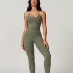 Solid Yoga Gym Fit High Ecastic Legging
