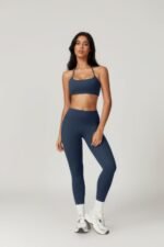 Solid Yoga Gym Fit High Ecastic Legging - Image 5