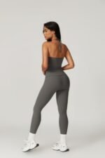 Solid Yoga Gym Fit High Ecastic Legging - Image 10