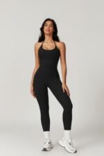 Solid Yoga Gym Fit High Ecastic Legging - Image 11