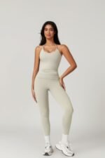 Solid Yoga Gym Fit High Ecastic Legging - Image 14