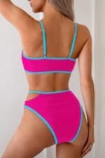 Square Neck Cut Out Two Pieces Bikini