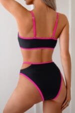 Square Neck Cut Out Two Pieces Bikini